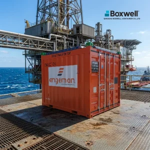 DNV2.7-1 ISO 10855 Standard 10 Feet Tarpaulin Cover 10ft Open Top Offshore Container for Oil and Gas Drilling Platform