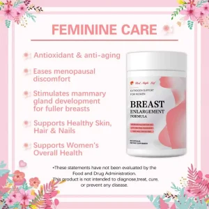 Daily Women Wellness Capsule Supports Hormonal Balance Bust Shape Energy Levels Organic Pueraria Mirifica 10:1 Extract