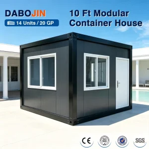 Detachable 10ft Container House Official Eco-Friendly Prefab Build Storage Room Short-Term Vacation Room