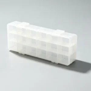 Detachable 9 Grid Plastic Parts Storage Box Transparent Compartment Hardware Screw Small Component Organizer Case