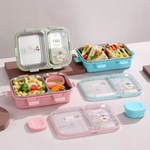 Detachable Adult Lunch Box with Sauce Box 800ml 70ml Bisphenol-free Food Container for Sellers