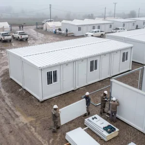 Detachable Container House Customizable Prefab Modular Home Concealed Bolt Waterproof for Temporary Office