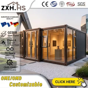 Detachable Container House Luxury Container House 20Ft 40FT Container Frame Prefab Home Maison Pliable