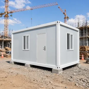 Detachable Container House Rock Wool Sandwich Panels Knock Down System Farmhouse Design Movable Installation 15-20 Year