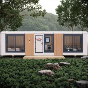 Detachable Customized Prefabricated Steel Structure Villa Solar Powered