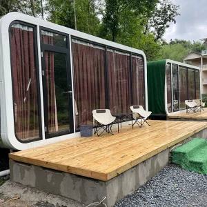 Detachable Mobile Home Luxury Modular Steel Structure House Super Granny Flat Mini Prefab for Hotels Bars