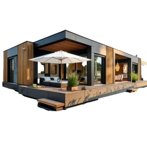 Detachable Part Portable Module House Kit Sit Cabin Light Steel Folding Prefabricated Home Modular Villa 2 Bedroom