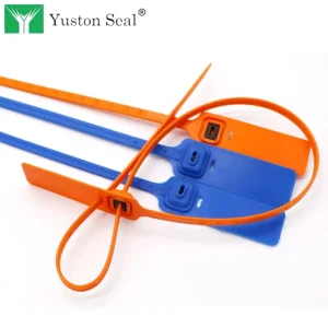 Dingxin Tamper Evident Disposable Plastic O Ring Shipping Seals 400mm Custom Barcode Printed Automotive Logistics Container