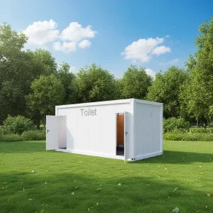Direct Factory Sale of Mobile Outdoor Container Portable Luxury Toilet Container Portalet for Camping