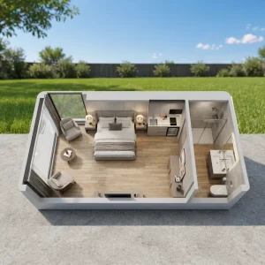 Direct Sale Prefab Luxury Capsule House Light Steel Frame Structure Modern Design CE Certified 20Ft 40Ft Office Pod Container