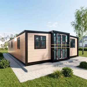 Direct Selling 40ft Expandable Container House Modern Luxury Residential Home with Bedroom Living Room Workshop School