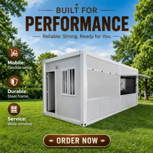 Direct Supplier’s Fast-Installation Modern Breathable Detachable Container House for Office Building Outdoor Living Room Use