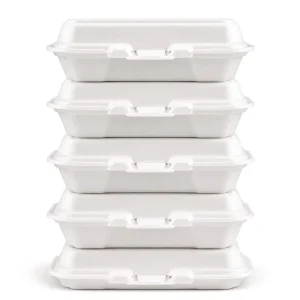 Disposable Food Grade PS Foam Clamshell Lunch Box Bulk Factory Direct Takeaway Box Thermal Insulation Boxes