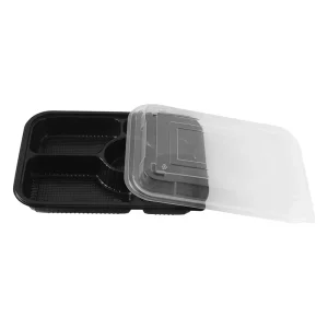 Disposable Microwave Safe Restaurant Take Away Container Multi Compartment Food Grade Plastic Take Out Packaging Container