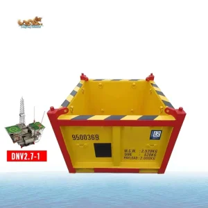 Dnv 2.7-1 Standard 4′ x 4′ x 3′ Offshore Half Height Open Top Cargo Basket for Offshore Equipment Shipping or Storage