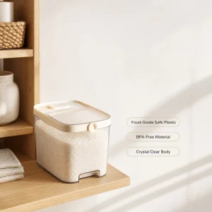 Dorm-friendly Sealed Rice Bucket for Rice Flour Other Grains Moisture-Proof Insect-Proof Storage Box
