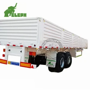 Double Axles Superlink Sidewall Dropside Truck Trailer Interlink Side Wall Cargo Trailer