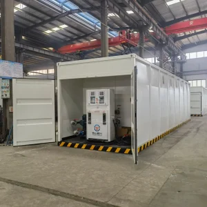 Double Layers 40000-55000 Liters Carbon Steel Container Mobile Fuel Station with Low Noise and Eco-Friendly Features