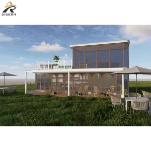 Double Storey Office Portable Cabin Luxury Modern Steel Structure Eco Friendly Modular House Outdoor Yoga Tiny Home Container