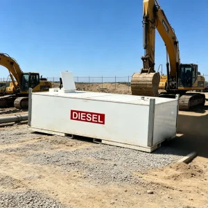 Double Wall 2000gal Diesel Gasoline Fuel Cube Tank Carbon Steel 8000L Petrol Station Storage and Filling Fuel for Machine
