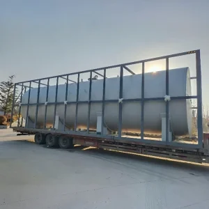 Double Wall Underground Ground Fuel Tank Container Fit 20GP 40GP Petrol Diesel Palm Oil Storage Tank Customized Color