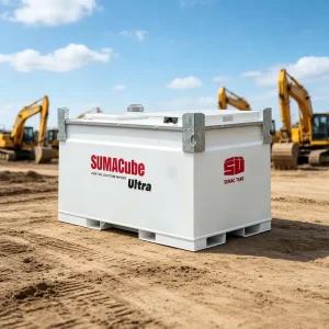 Double Walled Carbon Steel Portable Fuel Transfer Cube Tank Diesel & Gasoline Storage 1000L to 8000L Optional Pump Kit
