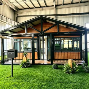 Double-Wing Expandable Container House 20ft 40ft Prefabricated Modular Folding House for Office Hotel Camp & Site Accommodation