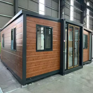 Double Wing Expandable Container House Fold Out Modular Villa For Family Holiday Resort Homestay Living Space