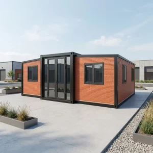 Double Wing Expandable Container House Quick Install Save Ship Cost for Construction Site Dorm Staff Accom