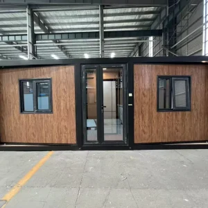 Double Wing Expandable Folding House Waterproof Insulated Fast Install Modular Temporary Site Office for Construction Project