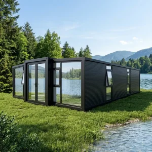 Double Wing Extension Foldable Prefab Modular House 1-5 Bedroom Camp Project for Homestay Cultural Tourism Project