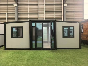 Double Wing Folding Expandable Container House Prefabricated Modular Homes for Construction Site