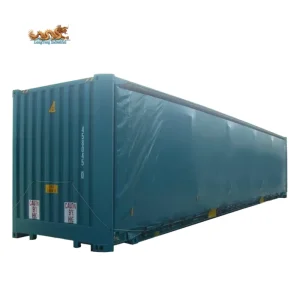 Dry Cargo Side PVC Tarpaulin Opening 40ft Curtain Side 40 Foot High Cube Shipping Container