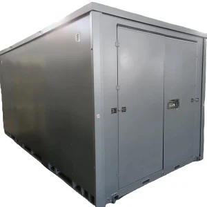 Dual Function Storage and Transportation Portable Steel Folding Container with Breathable Design Fast Assembly