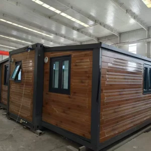 Dual Wing Expandable Container Home 20ft Luxury Prefabricated Folding Living Cabin Easy Assembly Tiny House Villa