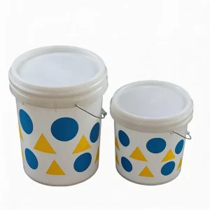 Durable 10L Recyclable Plastic Bucket Drum Food Grade PP Plastic Lids Custom Colors Iron Handle Custom Logo Logistics Packaging