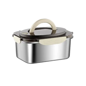 Durable Anti Stick Heatable Stainless Steel Leak Proof Bento Lunch Boxes Airtight BPA Free Eco Friendly Large Capacity