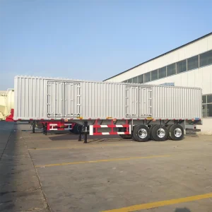 Durable Dry Van Aluminum Alloy Body Enclosed Box Semi Trailer for General Cargo Freight