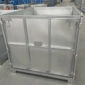 Durable Heavy Duty Stackable Reusable Warehousing Collapsible Ibc Metal Intermediate Bulk Container From China