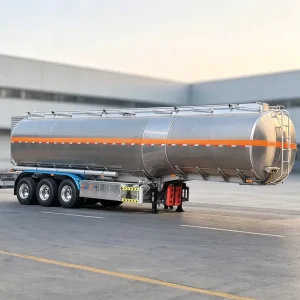 Durable Oil Tank Trailer 13Ton Axle Fuel Tank Semi Trailer for Road Transport