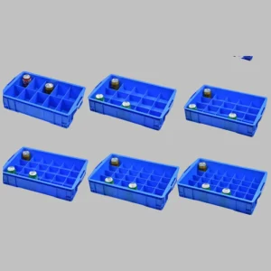 Durable Plastic Storage Container with Separation for Long-Term Use Industrial Reusable Stackable Storage Suitable