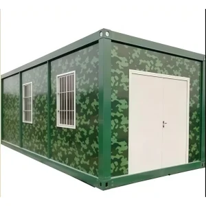 Durable Removable Flat Pack Prefab Container Standard Packaged Low Maintenance for Railway Construction Project Site Office