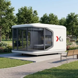 Durable Waterproof Mobile Hotel Prefab House Cabin Steel Material Sandwich Panel Container House for Office Use