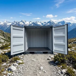 Durable Weatherproof Steel Storage Locker Secure Lockable Portable 6FT Storage Shipping Container