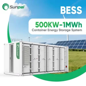 ESS All in One Solar Hybrid System 500kWh 1MWh 1MW BESS Container Energy Storage