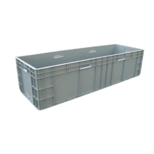 EU41228 Recyclable Eco-Friendly Durable Lightweight Plastic Stackable Leakproof Storage Container for Warehouse Logistic