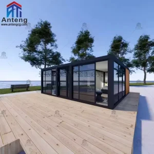 Eco Expandable Container House With Green Roof System and Rainwater Harvesting for Off Grid Communities