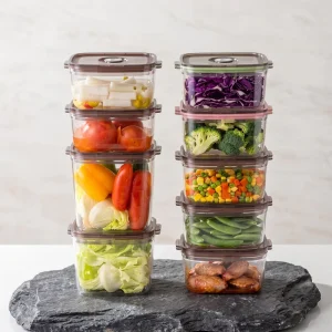 Eco Friendly BPA Free Plastic Airtight Container Stackable Food Storage Box for Kitchen & Party Use Rice Bulk Order