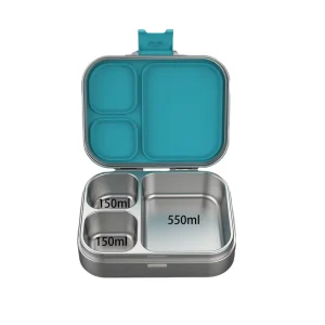 Eco Friendly BPA Free Stainless Steel Bento Box 3 Compartments Leak Proof Microwavable Large Capacity Lunch Container for