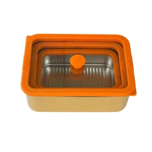 Eco Friendly Bento Stainless Steel Glass Lid Lunch Box with Airtight Seal Durable Leak Proof Perfect for Work School or Travel